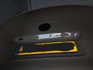 VW T5 rear number plate light replacement