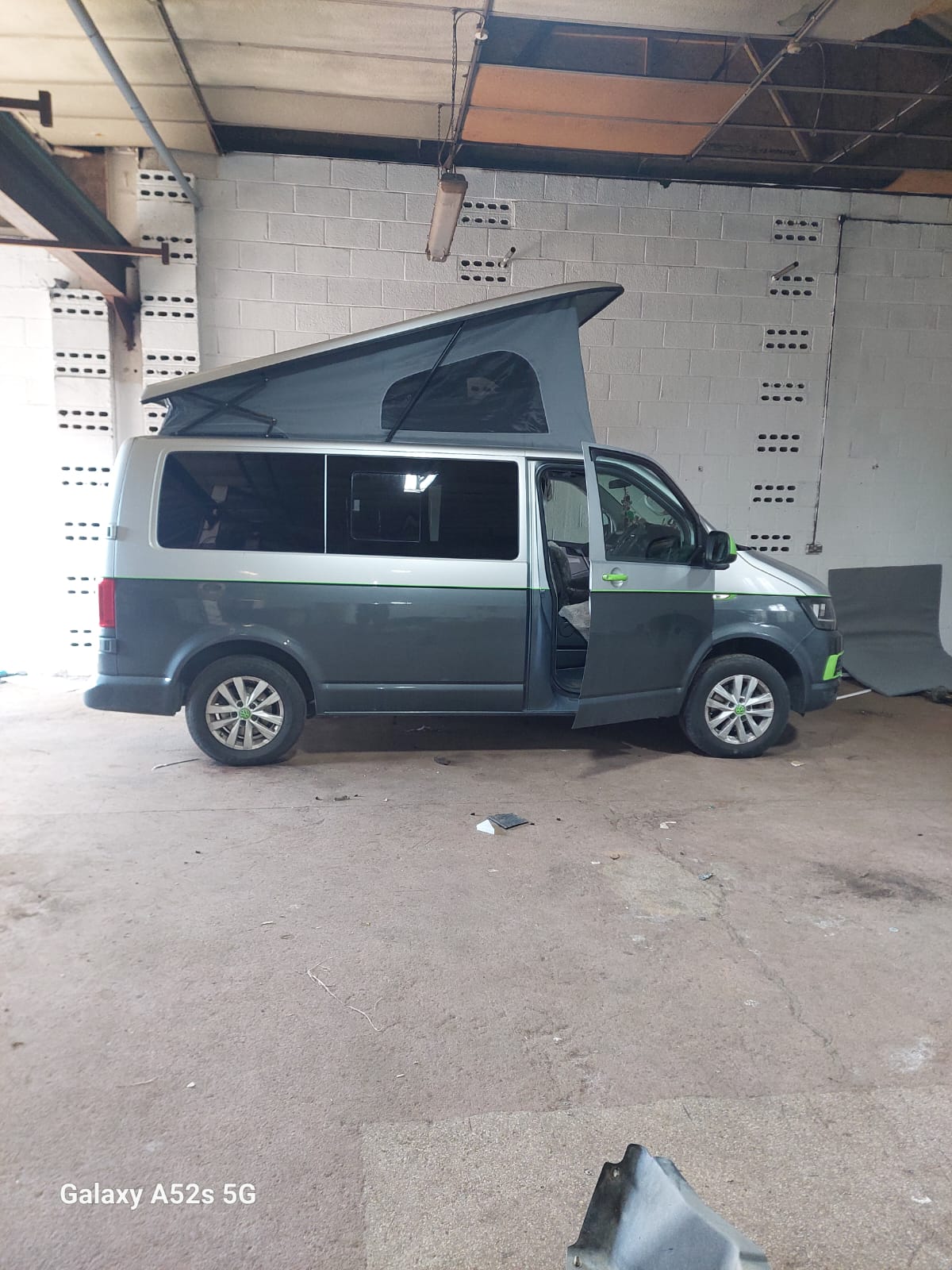 VW campervan solar panel installation