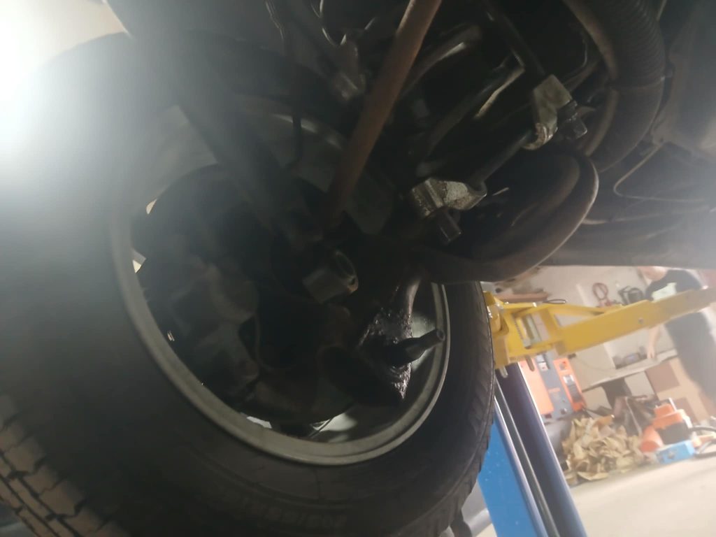 Toyota Alphard with suspension lifters