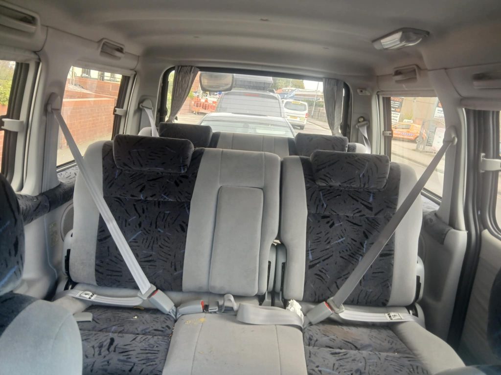 Mazda Bongo campervan interior with fitted camper conversion, designed for comfort and travel.