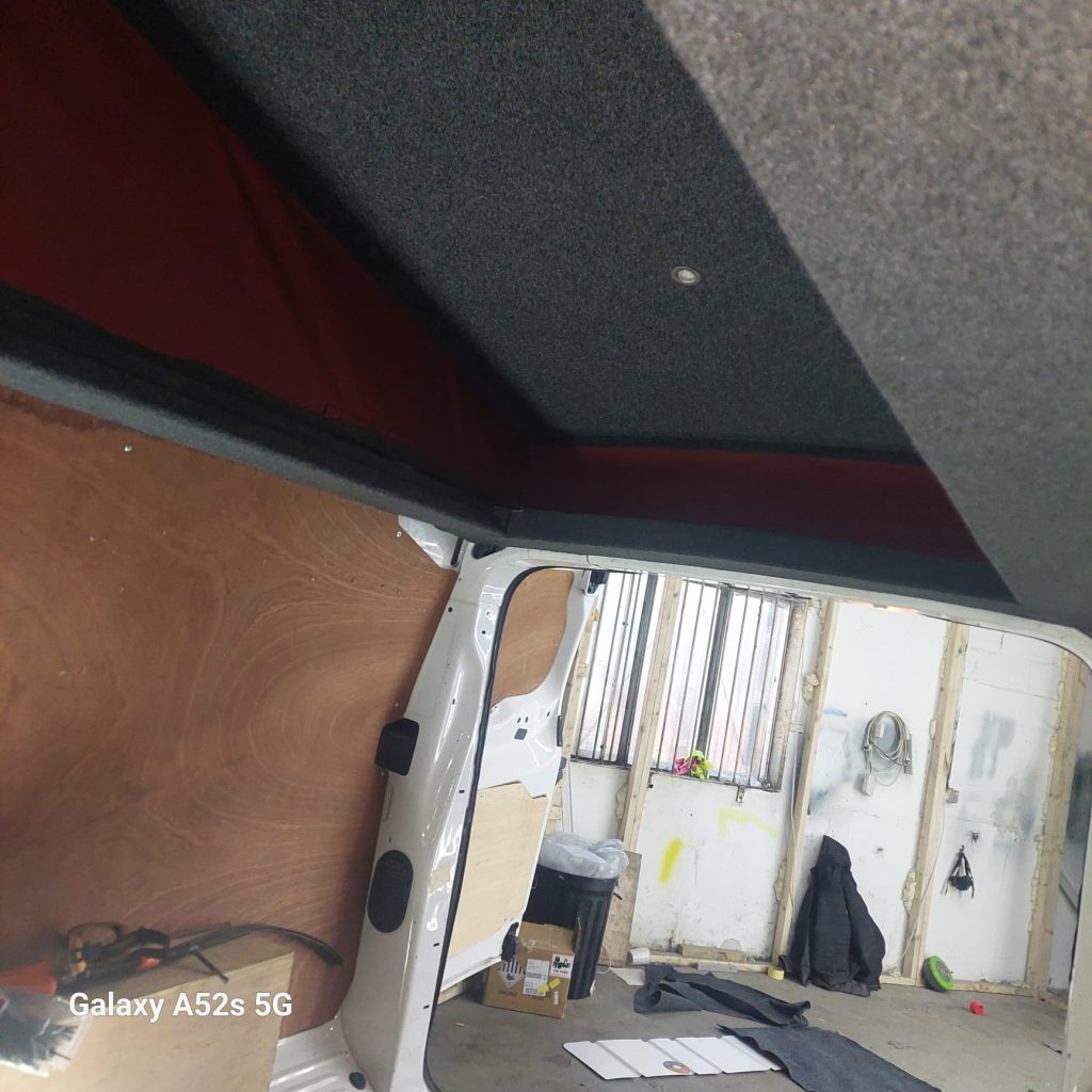 Pop Top Roof For Vivaro Red Canvas Sides  