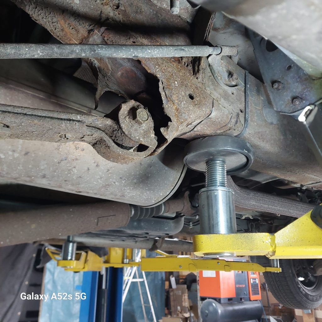 Damaged Section of the Hanger  Toyota Hilux pickup leaf spring hanger 
