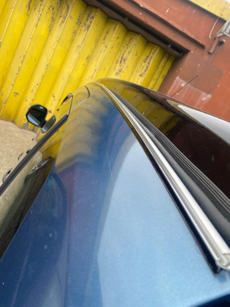 Citroën Berlingo campervan with new awning rail installed by Kinmel Campers