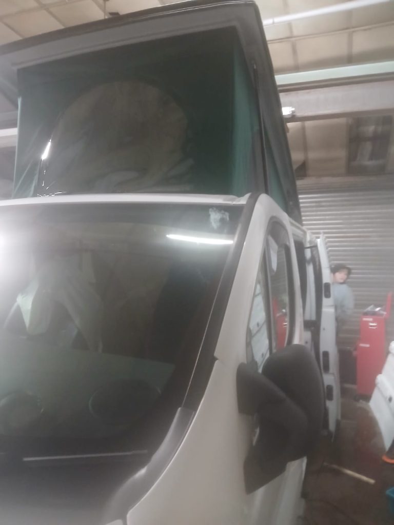 Vauxhall Vivaro pop-top roof installed by Kinmel Campers in North Wales